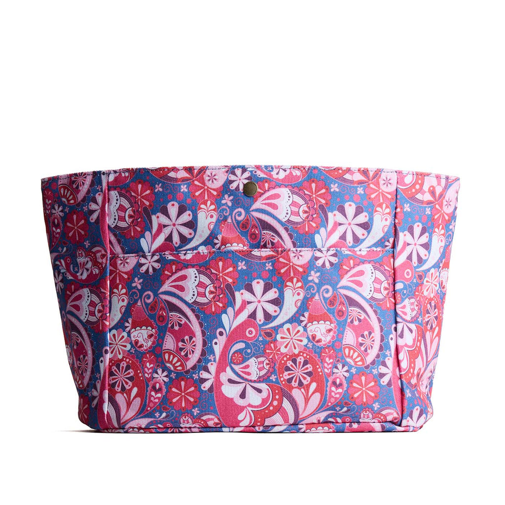 Printed Canvas Purse Organizer