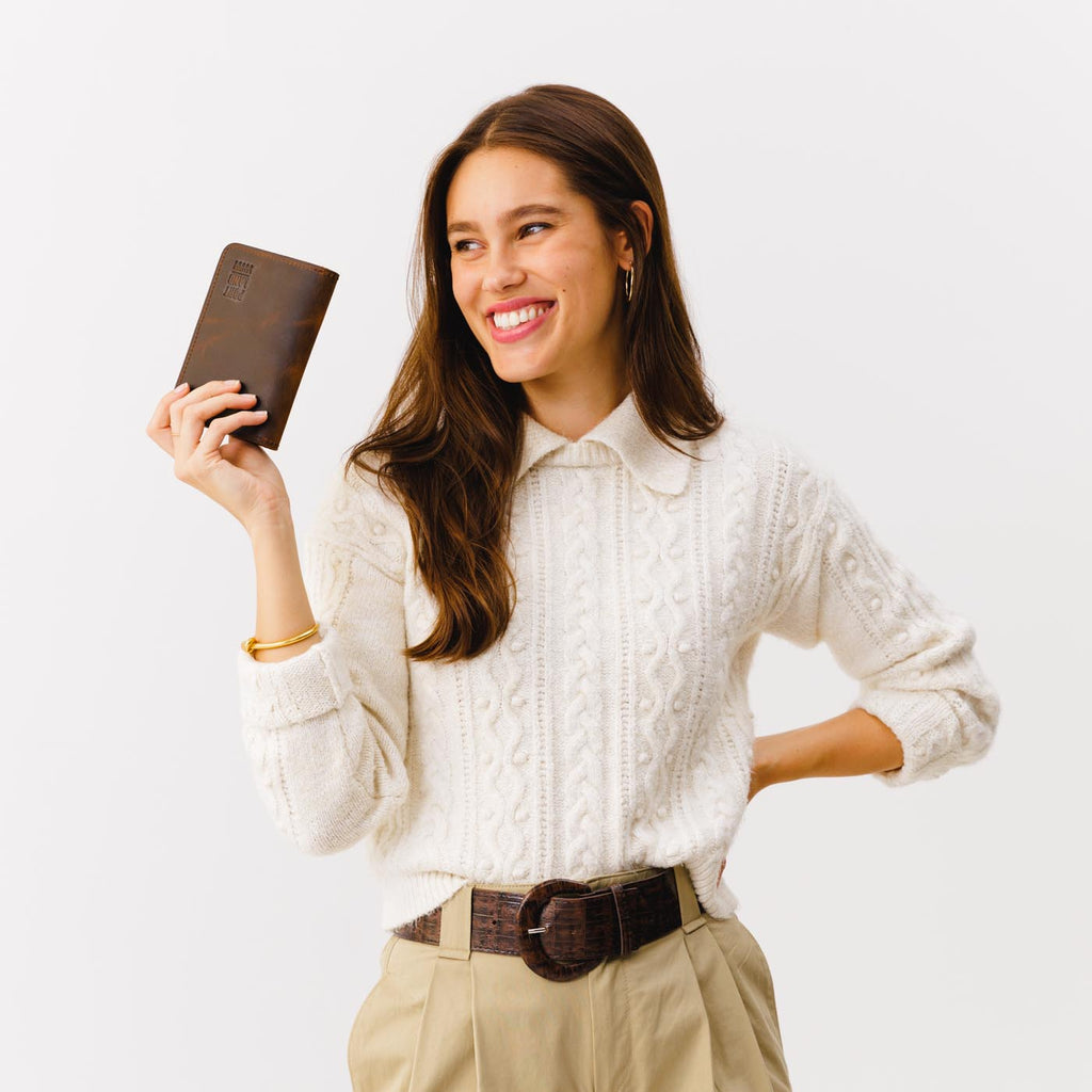 'Almost Perfect' Leather Modern Passport Holder